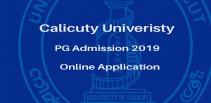 Calicut PG Allotment, PG Admission 2019