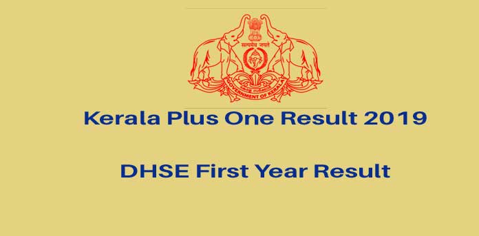 Kerala Plus One Result 2019