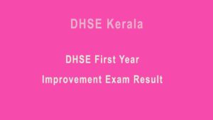 DHSE 1st Year Result