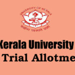 Kerala University UG Trial Allotment 2022