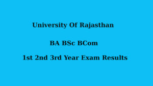 uniraj exam results