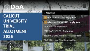Calicut University Degree Trial Allotment to be released soon
