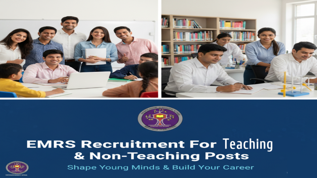 EMRS Recruitment 2025 For Teaching & Non Teaching: Apply Online For 7267 Posts