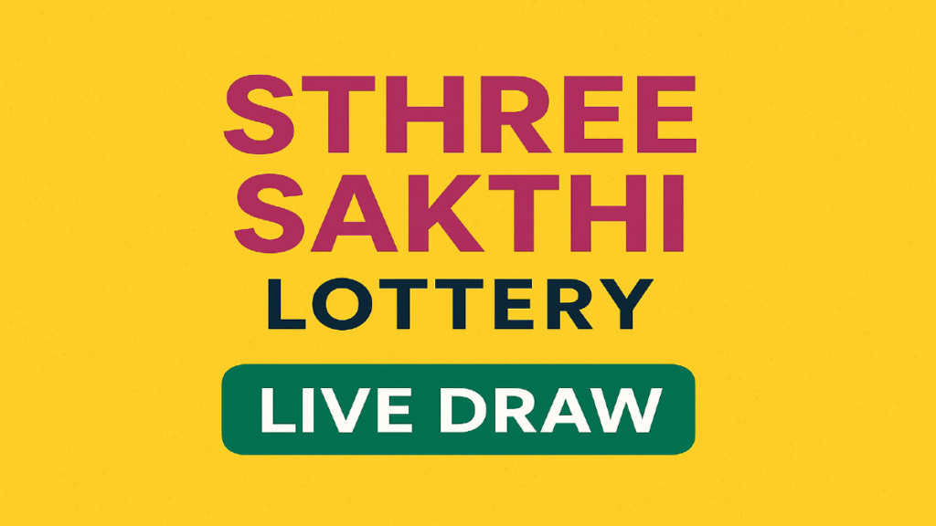 Kerala Sthree Sakthi Lottery Result Live draw from 3:00 PM