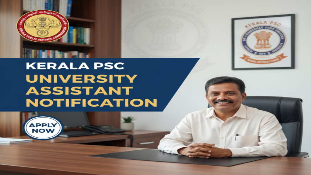 Kerala PSC University Assistant Notification 2025 (OUT): Apply Now at keralapsc.gov.in