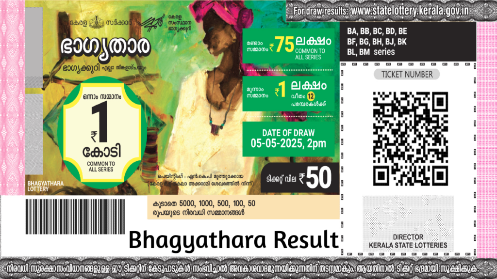 3.11.2025 Bhagyathara BT 27 Kerala Lottery Result Today