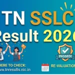 TN SSLC Result 2026 is expected to be released on May 20th 2026, check results at www.tnresults.nic.in
